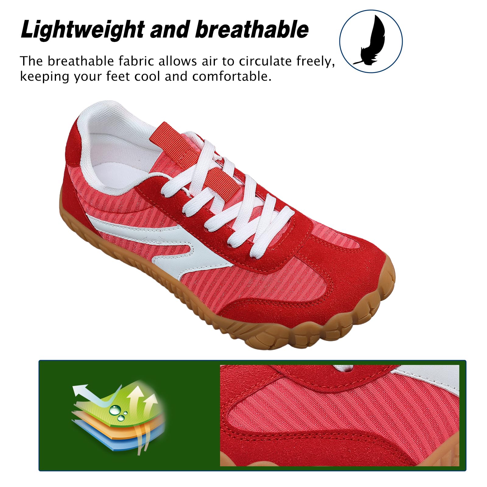 AONETIGER Buty Barefoot Męskie Damskie Minimalistyczne | Szerokie, lekkie, oddychające, wygodne, antypoślizgowe | idealne do wędrówek, biegania, siłowni, codziennych spacerów