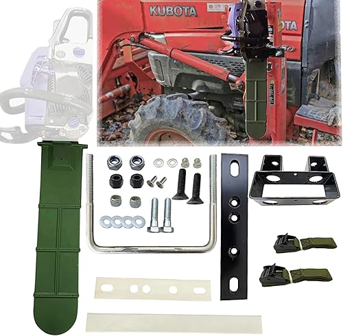 Kit universal de transporte de motosierra de 20 pulgadas para tractores, ATV UTV, soporte de montaje fijo compatible con todas las marcas de