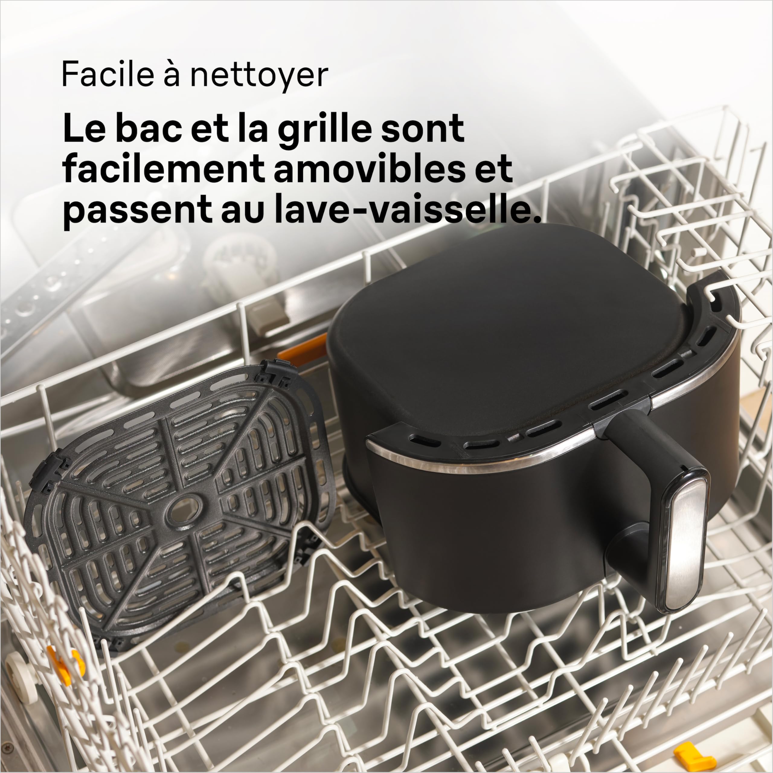 Braun MultiFry 3 HF3030IBK, Friteuse à Air avec Capacité de 4.3L, Contrôle de Température Numérique de 80-200°, Technologie RealAir, 8 Programmes Préréglés, Contrôle Tactile, 1500W, Noir Mat