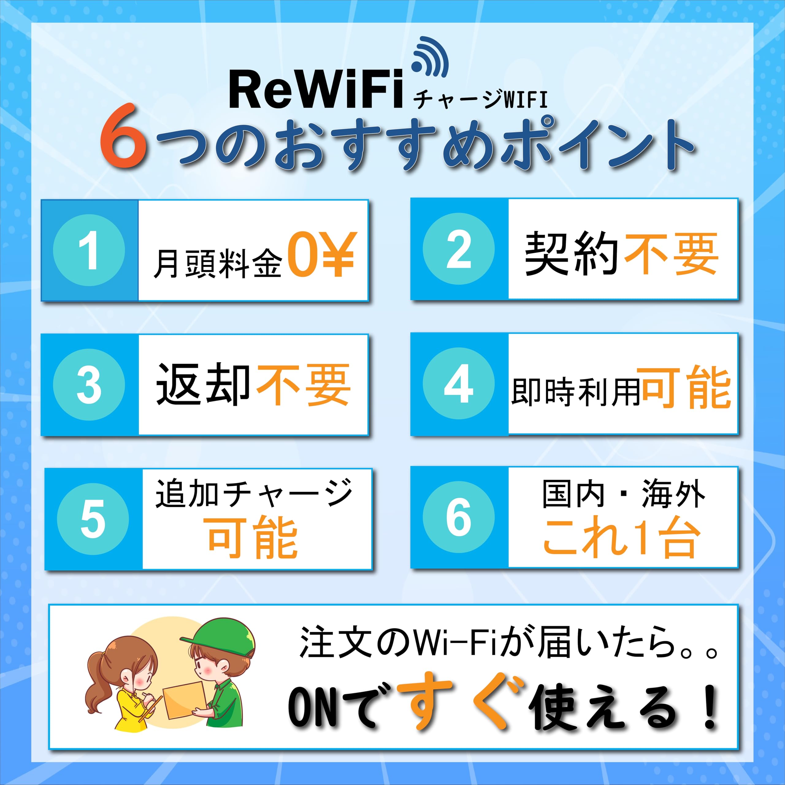 Amazon.co.jp: 【ReWiFi チャージWiFi】30ギガ付き/有効期間365