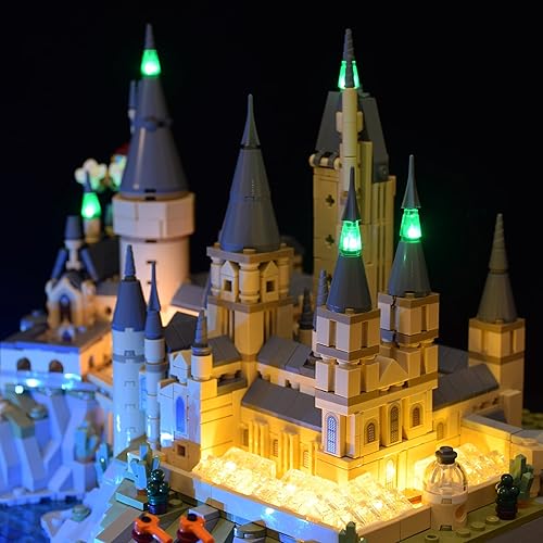 Miniatura 3 de Kit de iluminación LED diseñado para Harry Potter, compatible con Lego Hogwarts Castle 76419, juego de construcción, no incluye modelo (versión