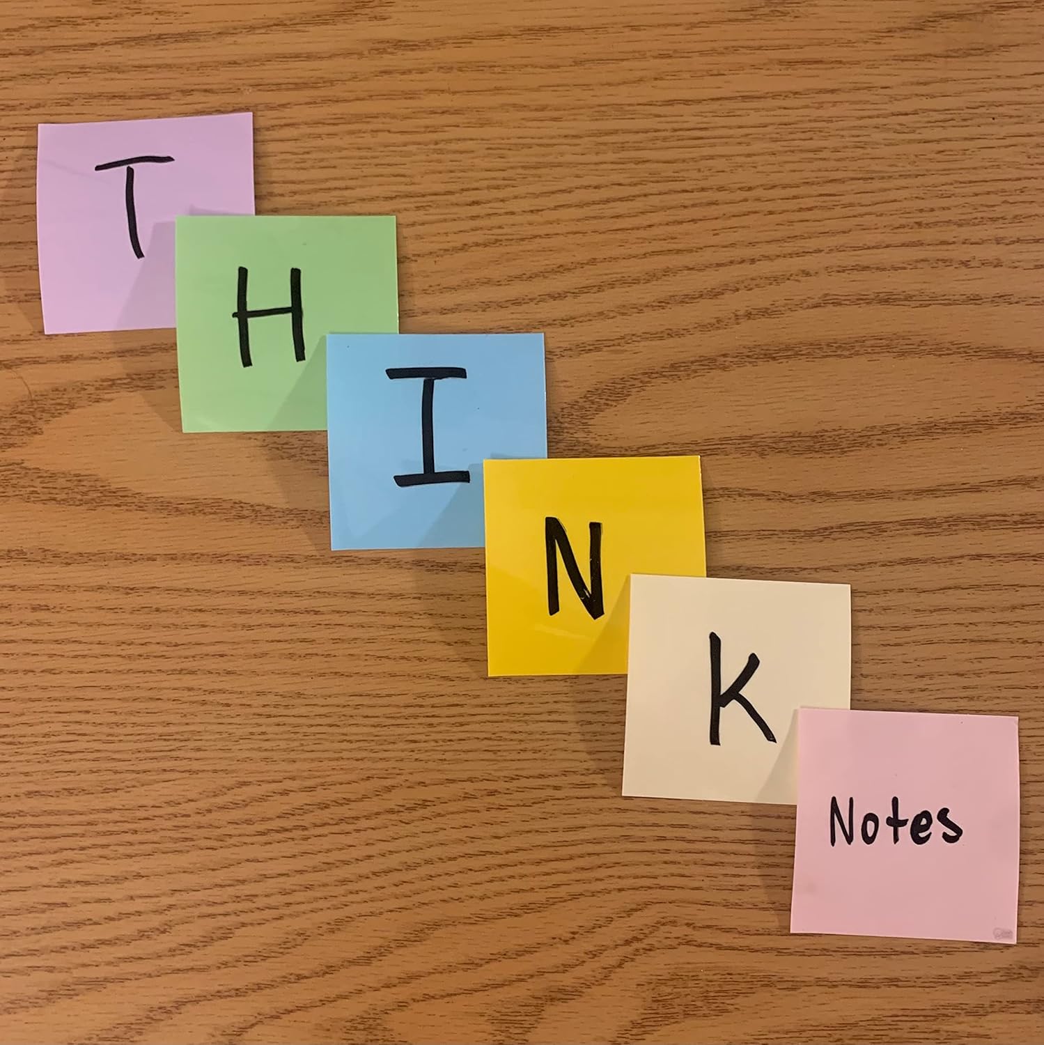 Reusable Sticky Notes – 48-Pack Whiteboard Self-Stick Notes – Dry/Wet Erase, Washable, Removable – Think Notes in Pastel Colors for Home, Office, and School