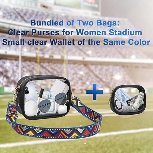 Miniatura 60 de KETIEE Bolso cruzado transparente, aprobado para estadios, para conciertos, eventos deportivos, festivales