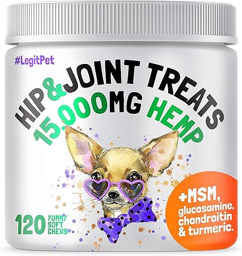 Miniatura 6 de LEGITPET - Masticables para alivio de alergia para perros y apoyo inmune con Kelp, Colostro y Polen de abeja, 120 masticables suaves y cáñamo para