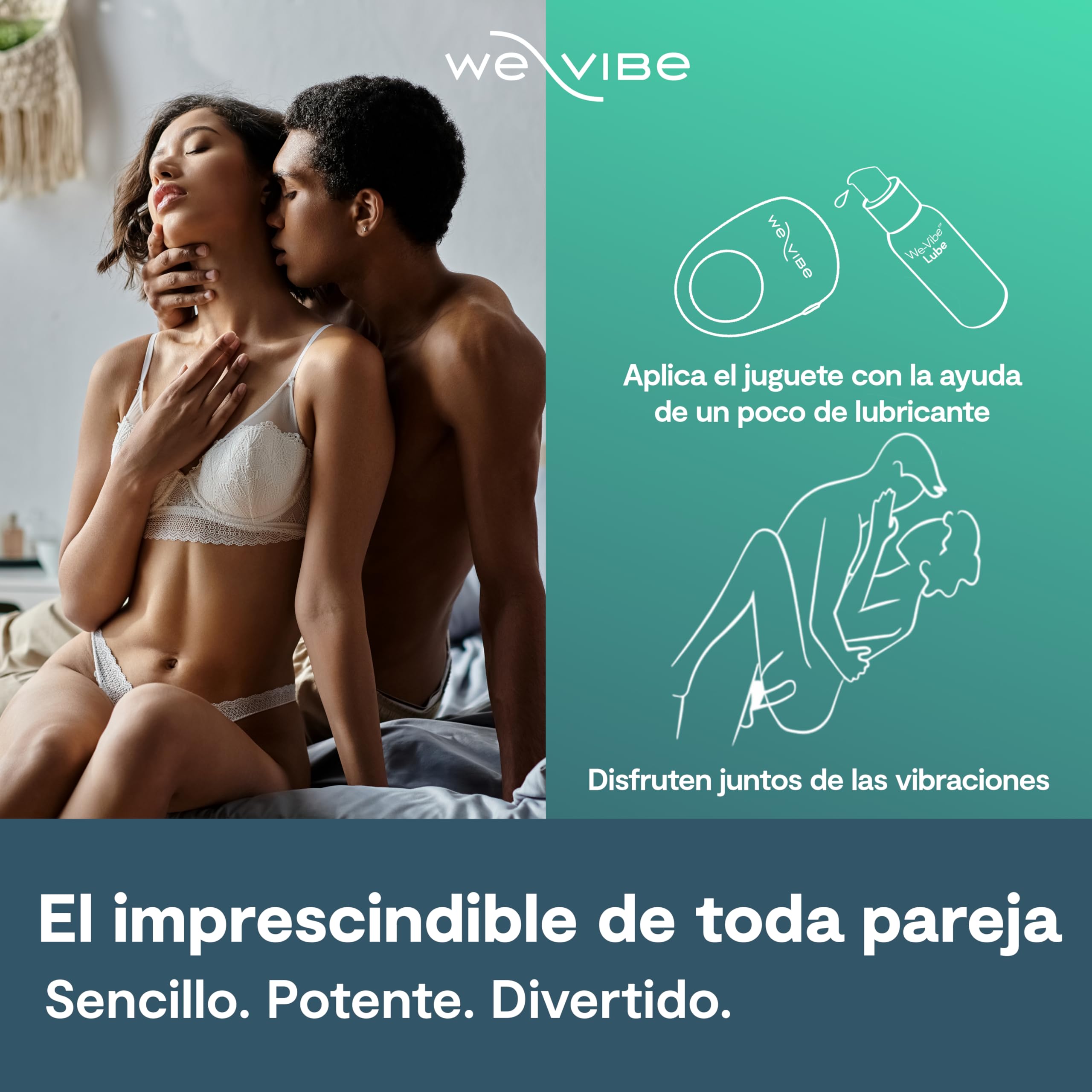 We-Vibe Pivot 2 Anillo Vibrador para Pene y Clítoris App Impermeable | Impermeable, control por app, silencioso, motor potente, diseño discreto, uso cómodo, formato práctico