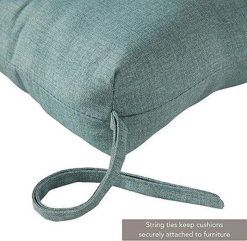 Miniatura 3 de Greendale Home Fashions Juego de 2 cojines para silla de respaldo alto de 44 x 22 pulgadas, espuma de mar, 2 unidades