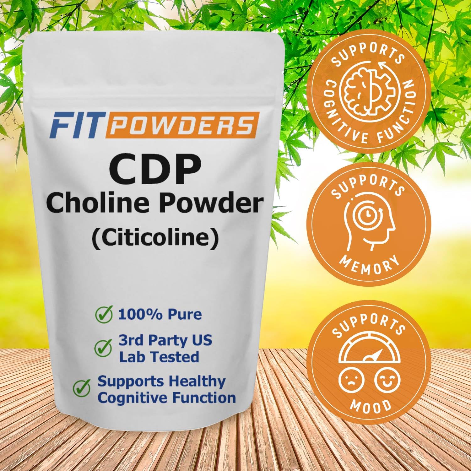 Citicoline Powder, Pure CDP Choline with Scoop (10 Grams) — Amazon image 3