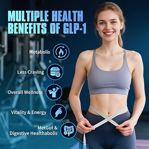 Miniatura 3 de GLP-1 Suplemento probióticos para mujeres y hombres, GLP1 complementa a mujeres probióticos GLP1 con probiótico Akkermansia, berberina HCI que apoya