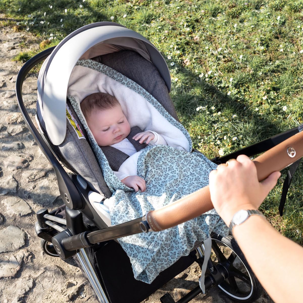 Nid d'ange biside en Jersey Heidi opalin - Bemini