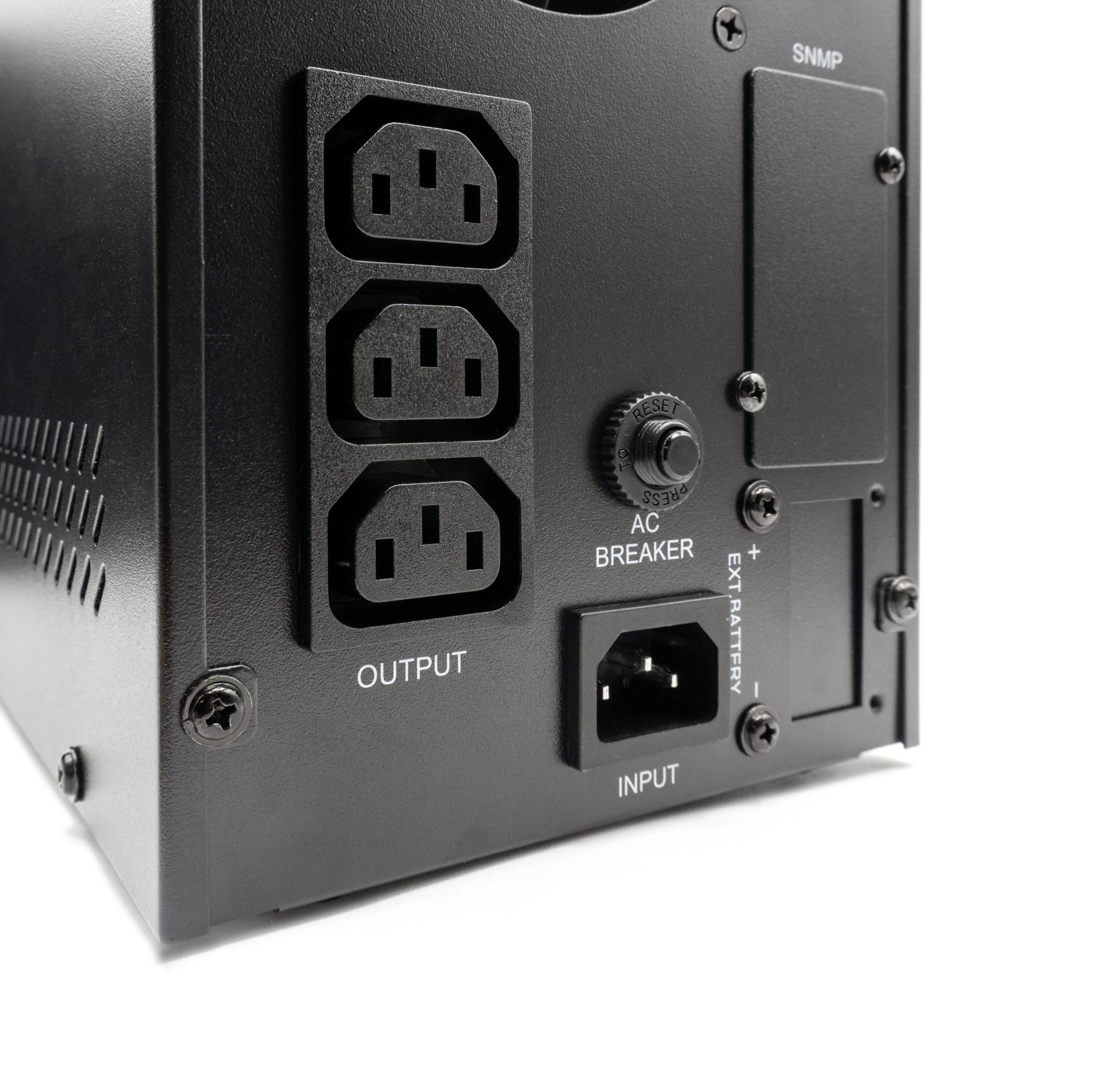 UPS line interactive 3000VA/2400W onda sinusoidale pura AVR 4 batterie 12V/9Ah 3 uscite IEC gruppo continuità per PC