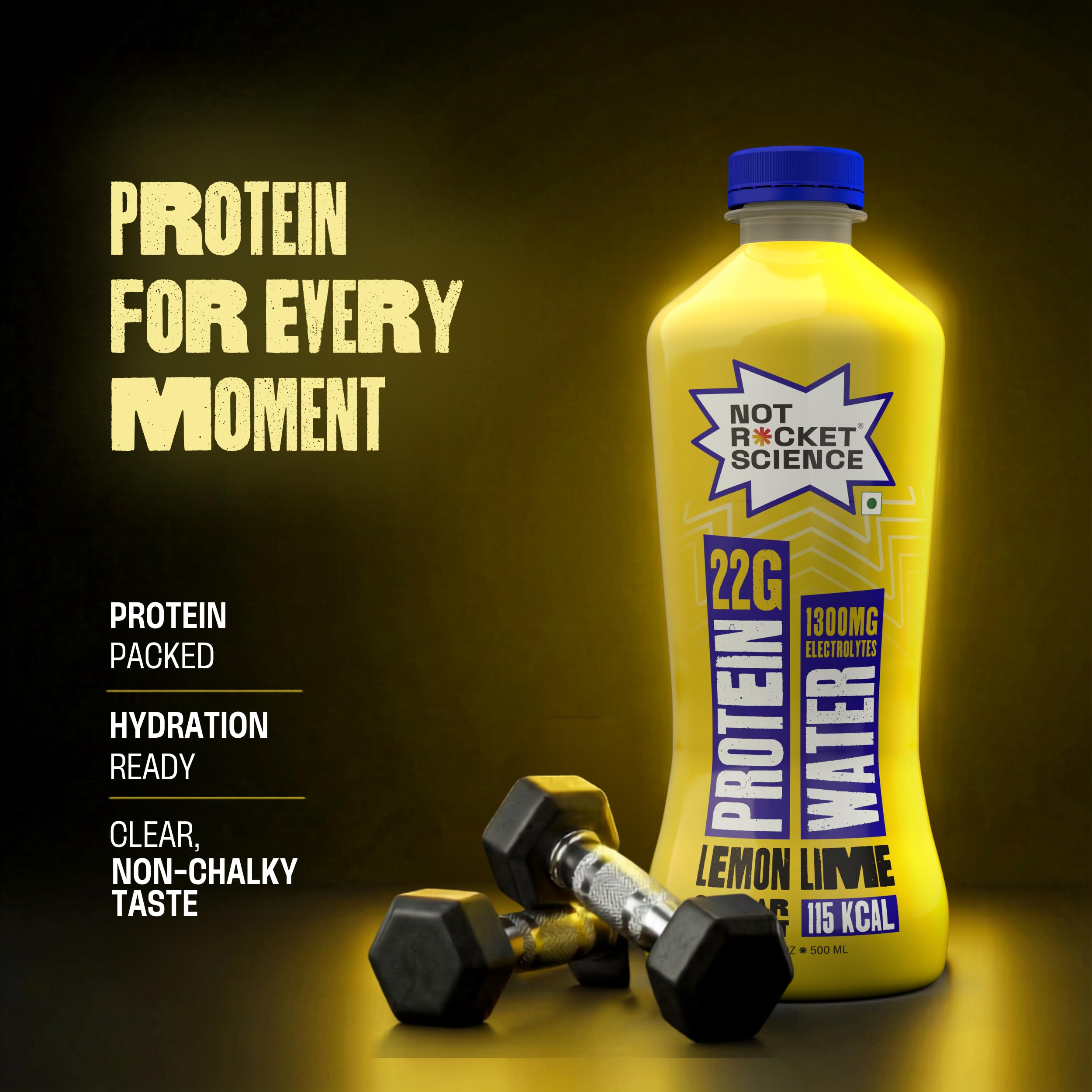Not Rocket Science Protein Water - Lemon Lime | 22g Clear Whey Protein Isolate | 1300mg Electrolytes | 5g BCAAs | Zero Sugar | High Protein Drink | 500ml Pack of 24 — Amazon image 5