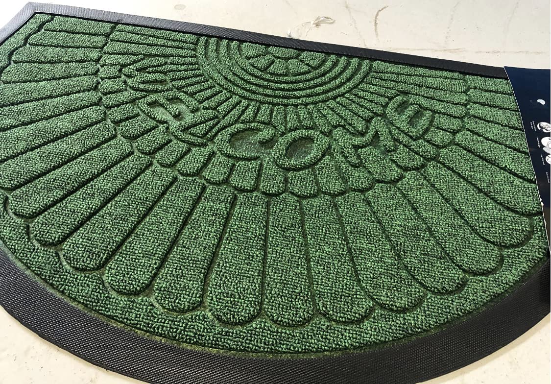 Half Moon Rubber Edged Door Mats 45cm x 75cm