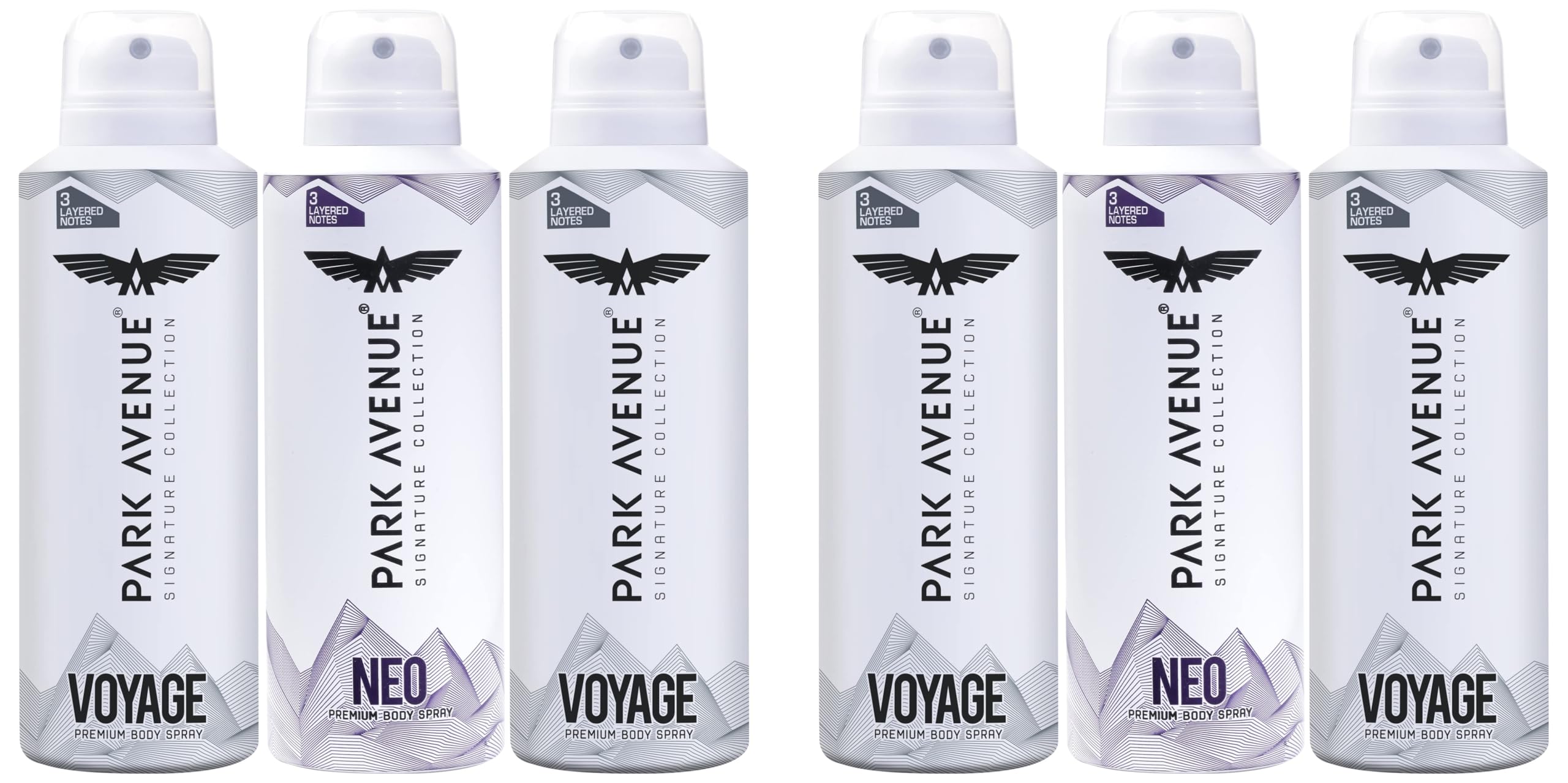 Park Avenue Signature Collection Premium Body Spray For Men, 2 Voyage & 1 Neo, Fresh Long Lasting Fragrance (Pack) f 3) 348g/450ml (Fresh) (Pack of 2)-image-47
