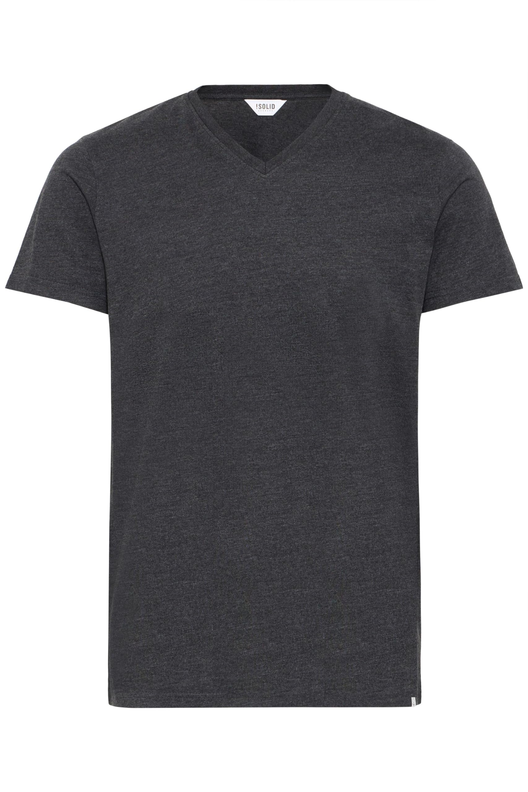 !Solid SDBedo Herren T-Shirt Kurzarm Shirt V-Ausschnitt