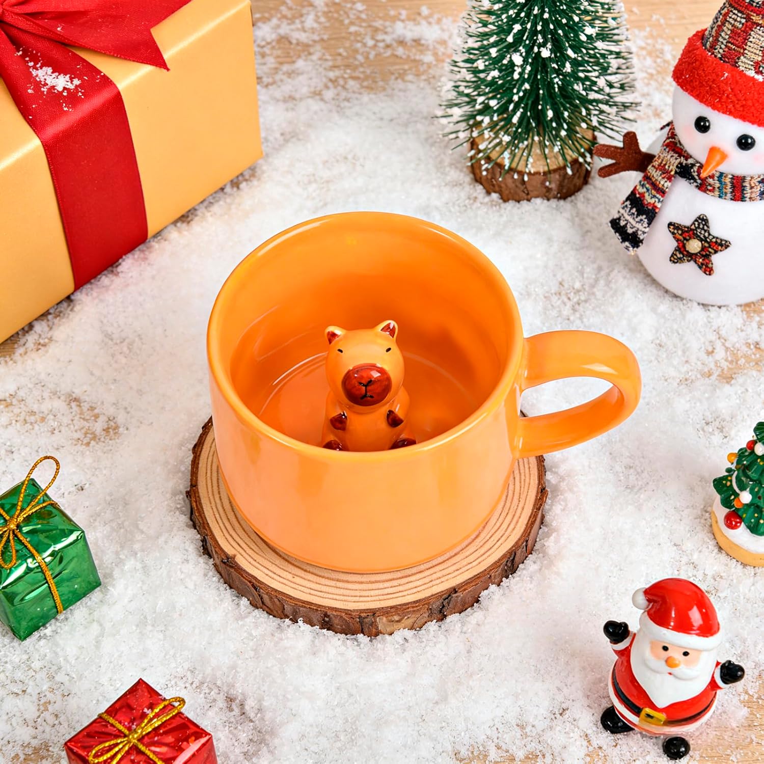3D Capybara Inside Ceramic Coffee Mug Cup - 12 Oz Cute Mugs Teacup with Capybara for Women, Funny Print Stuff Novelty Chocolate Cup Cool Christmas Gift for Friends Adults Lovers - Image 6
