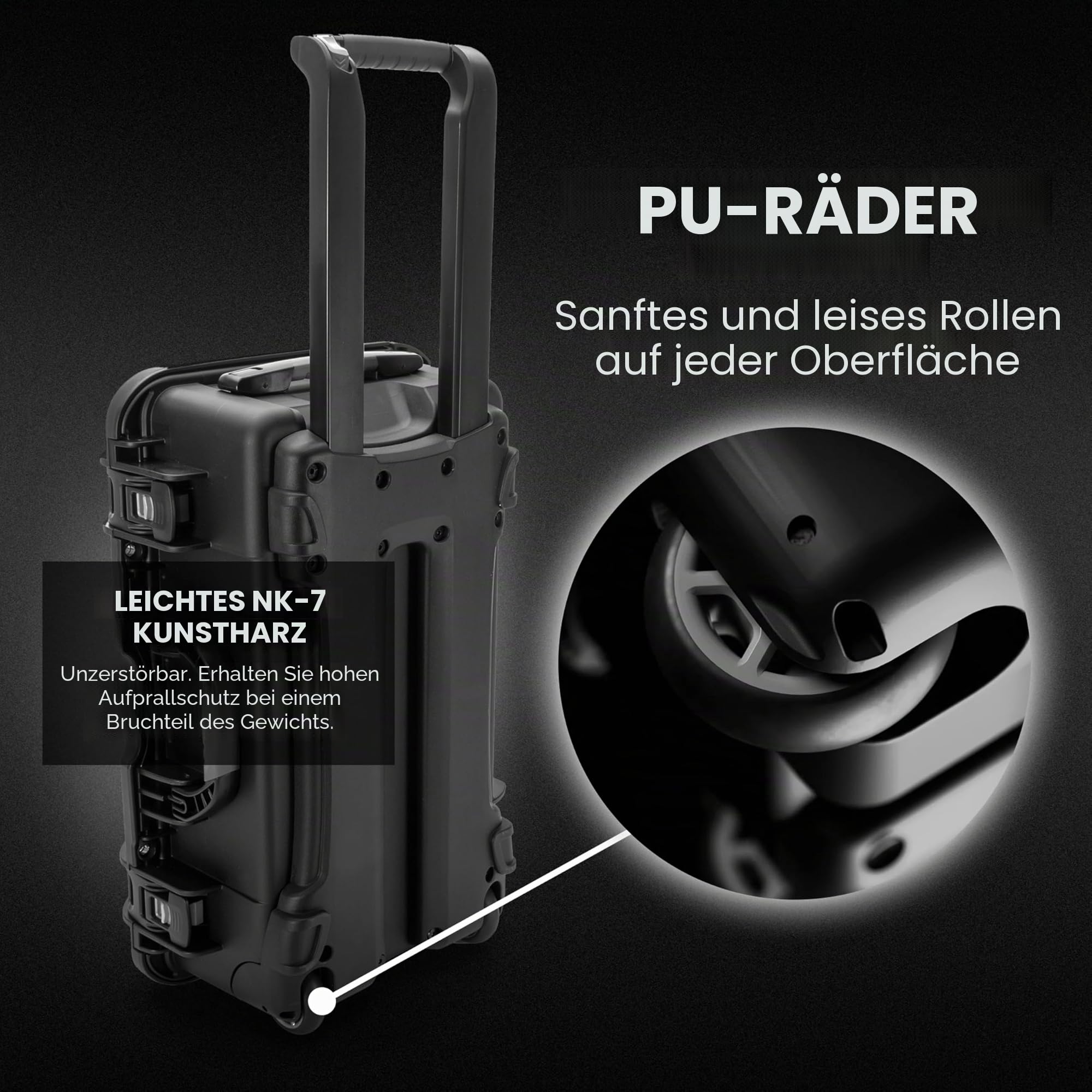 Plasitcase Inc. Nanuk 935 wasserdichter Handgepäckkoffer mit Rollen, leer
