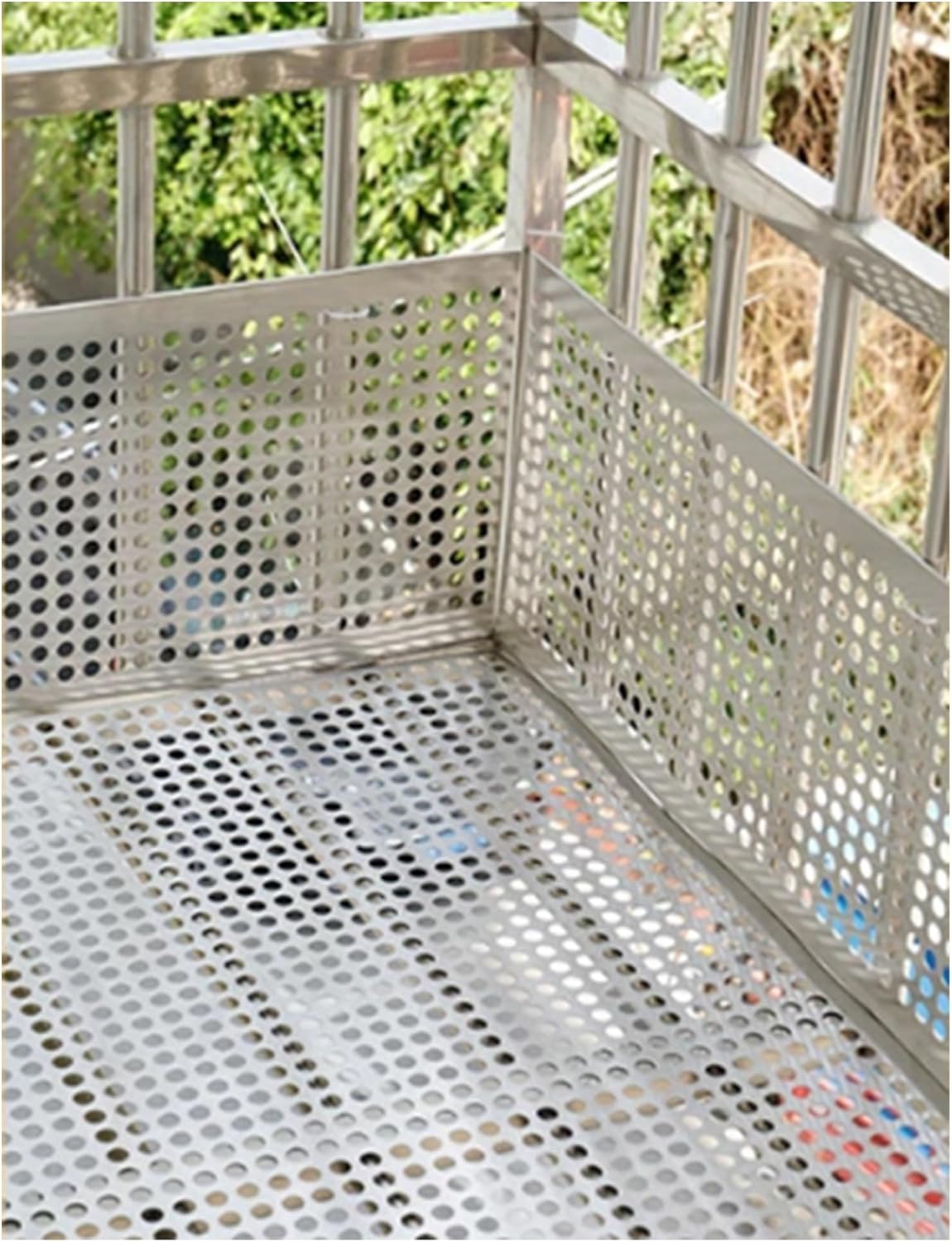 304 Stainless Steel Perforated Sheet - Expanded Metal Mesh Plate, Decorative Screen for Ventilation, 30x420cm, Durable, Corrosion-Resistant, Ideal for Home & Industrial Use