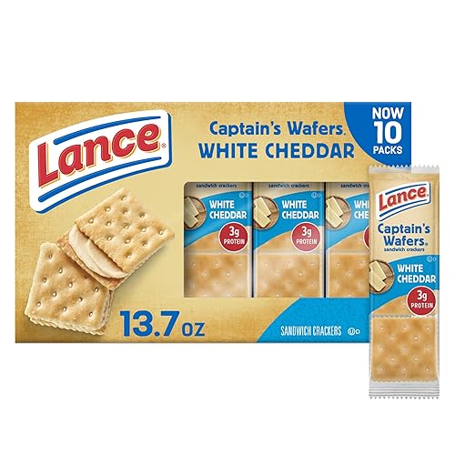 Vista 239 de Lance Galletas sándwich, mantequilla de maní ToastChee, 20 paquetes envueltos individualmente, 6 sándwiches cada uno