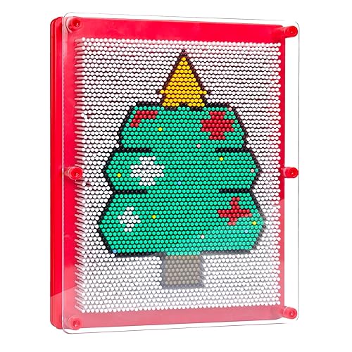 MICKYU Christmas Tree 3D Pin Art Sensory Toys, Autism Toys