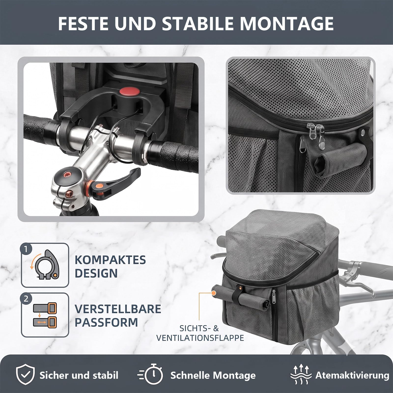 Fahrradkorb Hund Hundekorb Fahrrad Vorne Für Haustiere Bis 5 Kg