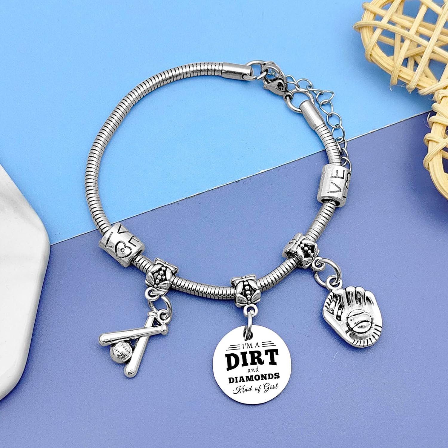 DlaeKua Softball Gift for Bracelet Softball Lover Gifts Inspirational Gifts for Women Softball Team Gifts Softball Coach Appreciation Gifts Birthday Gifts for Friends Gifts - Image 4