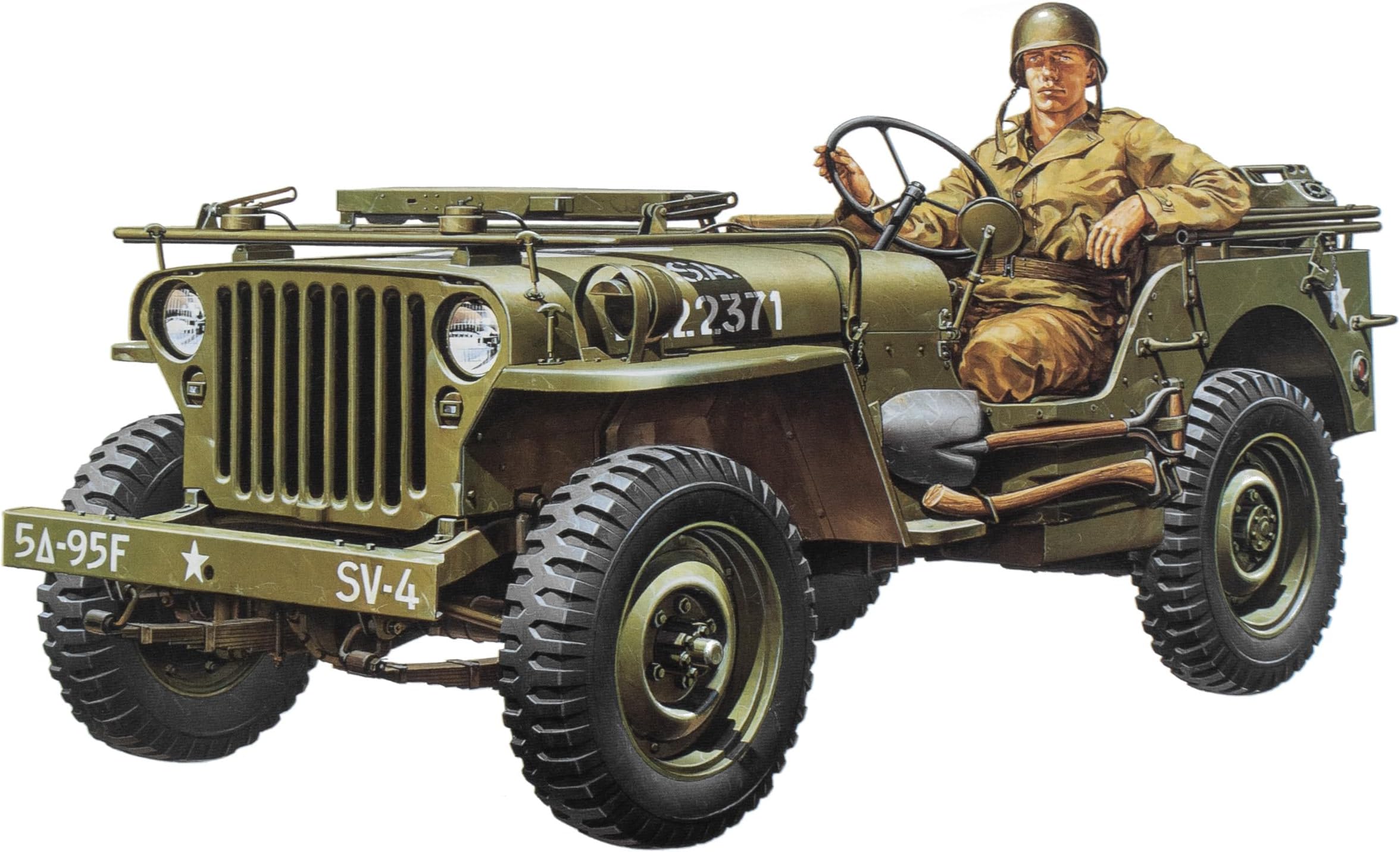 Jeep Willys Mb 1/4 Ton Plastic Model Kit