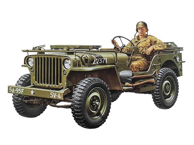 TAMIYA Jeep Willys 1/4 Ton 4X4 Hobby Model Kit para edades de 168 meses a 1200 meses