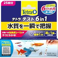 Tetra Test 6 in 1 Test Strips, 25 Sheets, Instantly Measure Water Quality in Your Aquarium with Smartphone App, Easy for Anyo