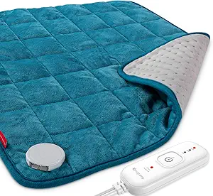 Comfytemp Weighted Heating Pad for Back & Period, 20x24 Inches, Extra Large Electric Heat Pad with Auto-Off