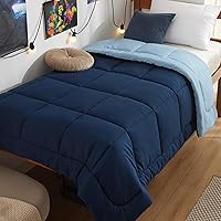 Vista 11 de Bedsure Edredones de edredón tamaño matrimonial, edredón acolchado alternativo, ultra suave y ligero, con 8 pestañas, lavable a máquina, 82 x 86