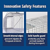 Vista 5 de HAVAHART 1079SR Large 1-Door Humane Catch and Release Live Animal Trap Cage - Live Raccoon Trap, for Bobcats, Beavers, Dogs, & More