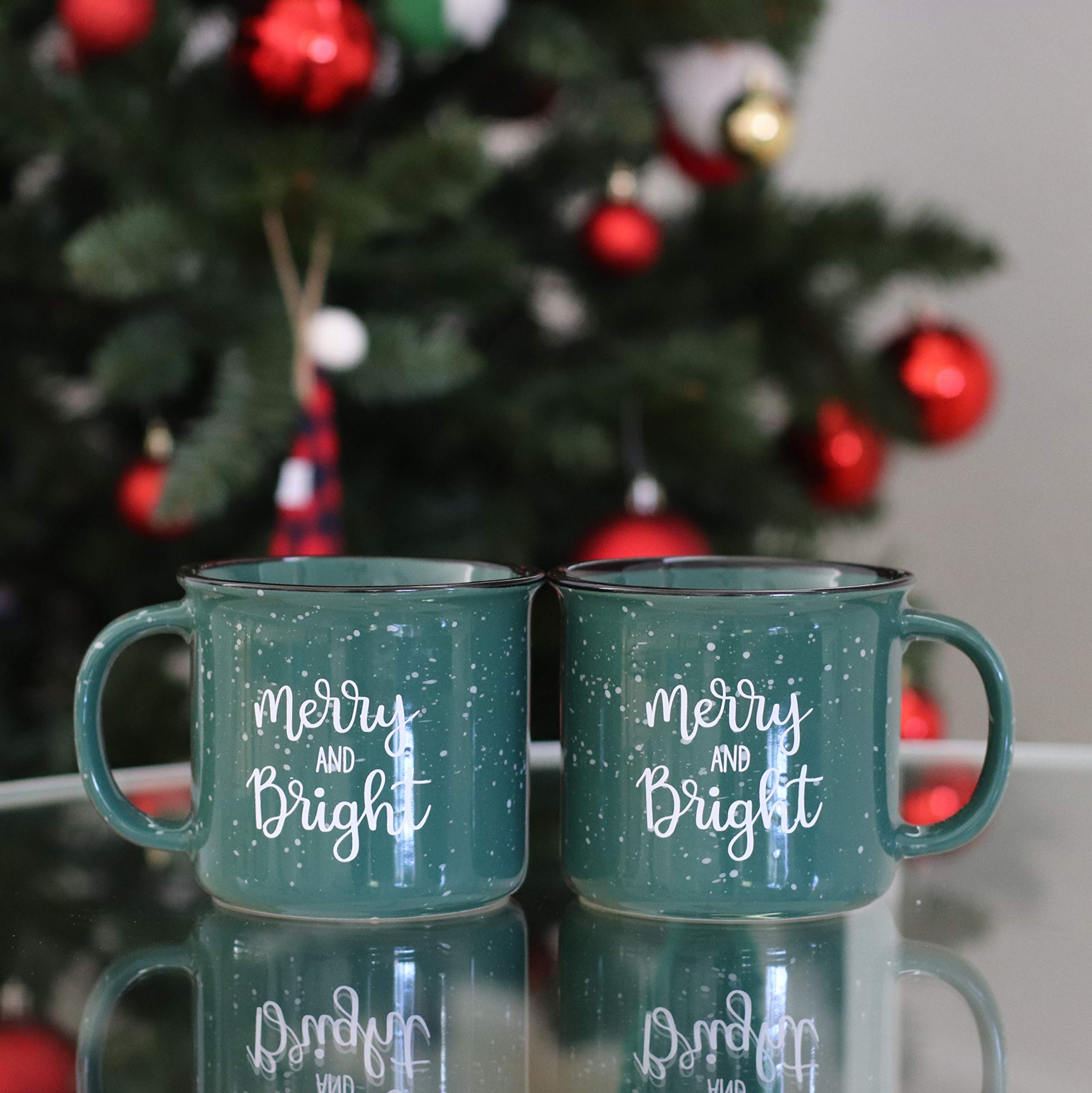 Christmas Coffee Mug, Christmas Camper Mug, Christmas Gift, Merry And Bright Mug, Holiday Mug, Christmas Campfire Mug, Christmas Mug