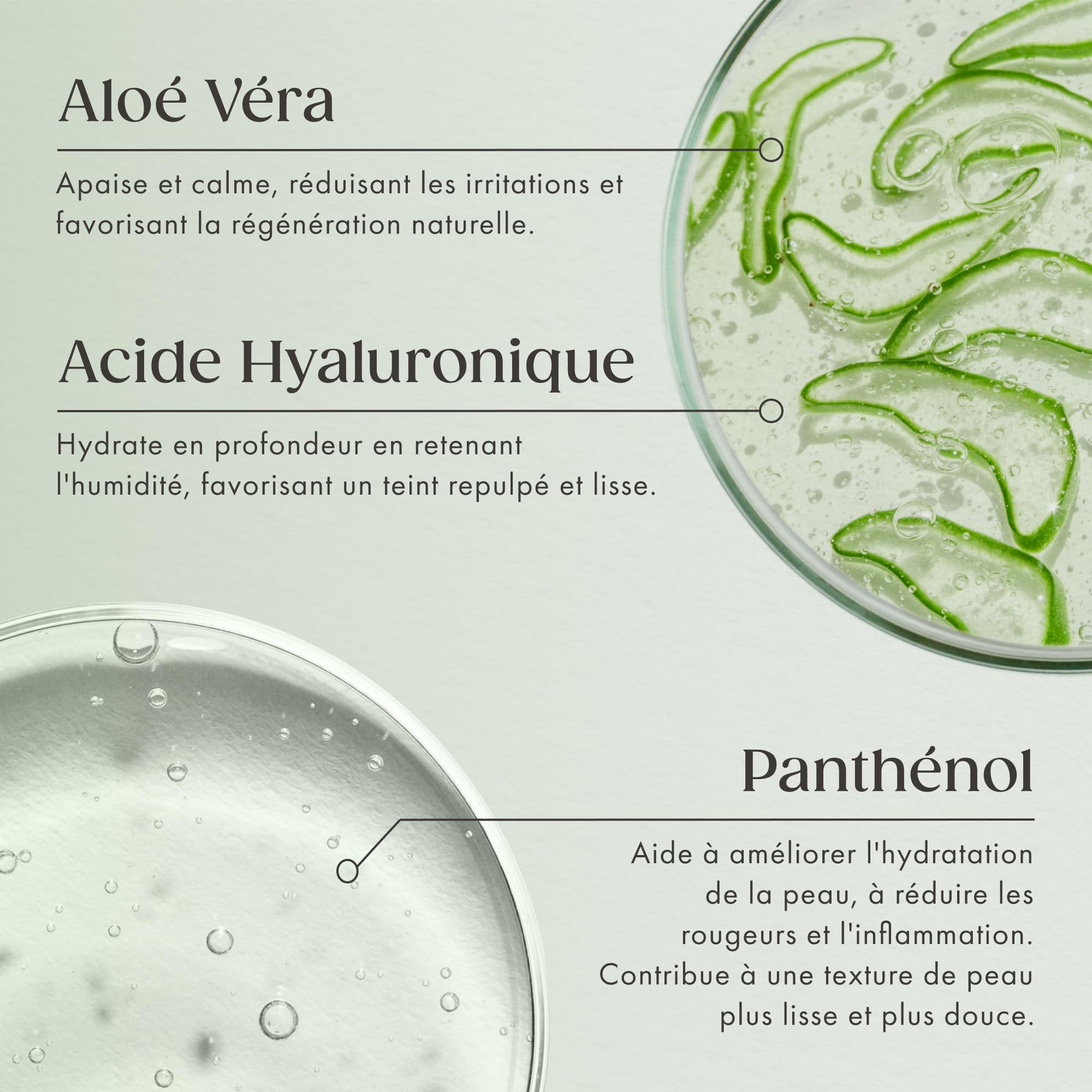 Satin Naturel Gel Aloe Vera Bio 200 ml – 100% Vegan & Cosmétique Naturelle – Gel d’Aloe Vera Concentré – Avec Acide Hyaluronique & Panthénol – After Sun & Soin Hydratant Visage, Corps & Cheveux