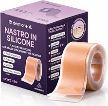 Silicone Scar Sheets, Medical Tape for Surgical Scars, Hypertrophic and Keloids, Caesarean Sections, Recent Burns and Scars (4cm x 1.5m)