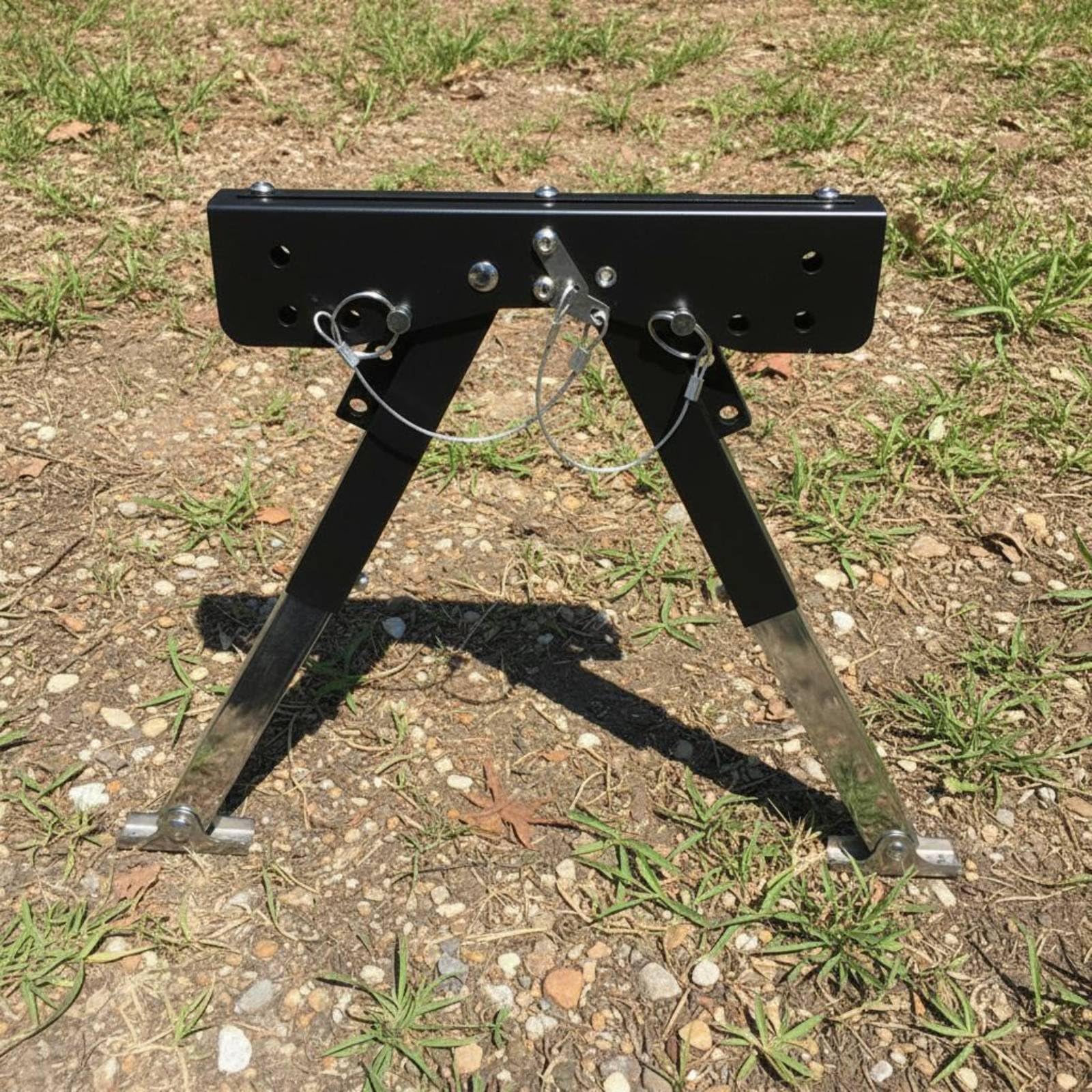 Estabilizador Escalón Ajustable Soporte Plegable Metal Resistente para Terreno Irregular, Camping, Viaje