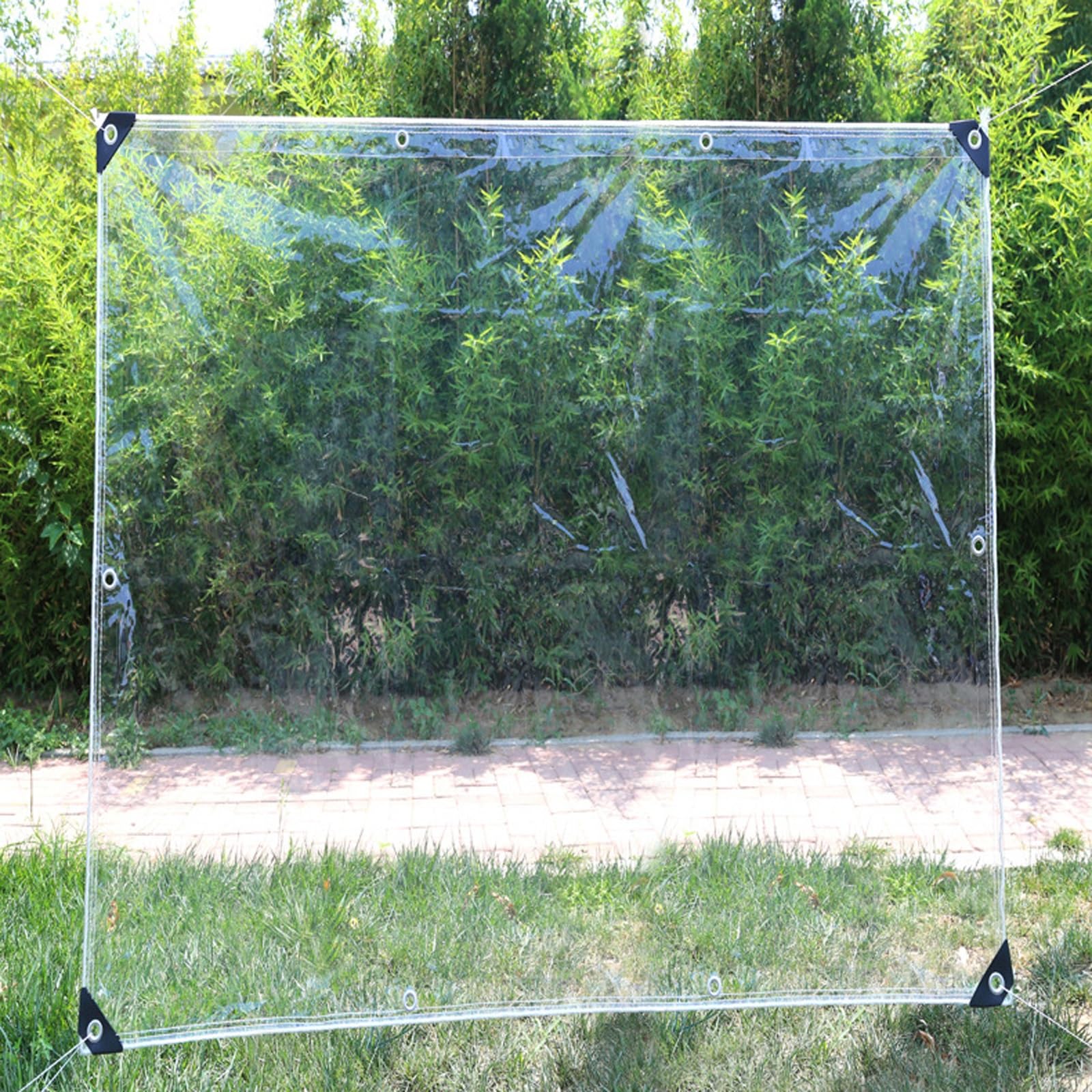 Lona impermeable transparente contra la lluvia con aislamiento térmico de plantas