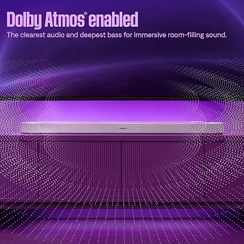 Bose Extra Bass Set (1 Lifestyle Ultra Soundbar & 1 Lifestyle Ultra Subwoofer), Wireless Home Soundbar for TV with Dolby Atmos, Surround Sound, CleanBass, AirPlay & Google Cast, Black