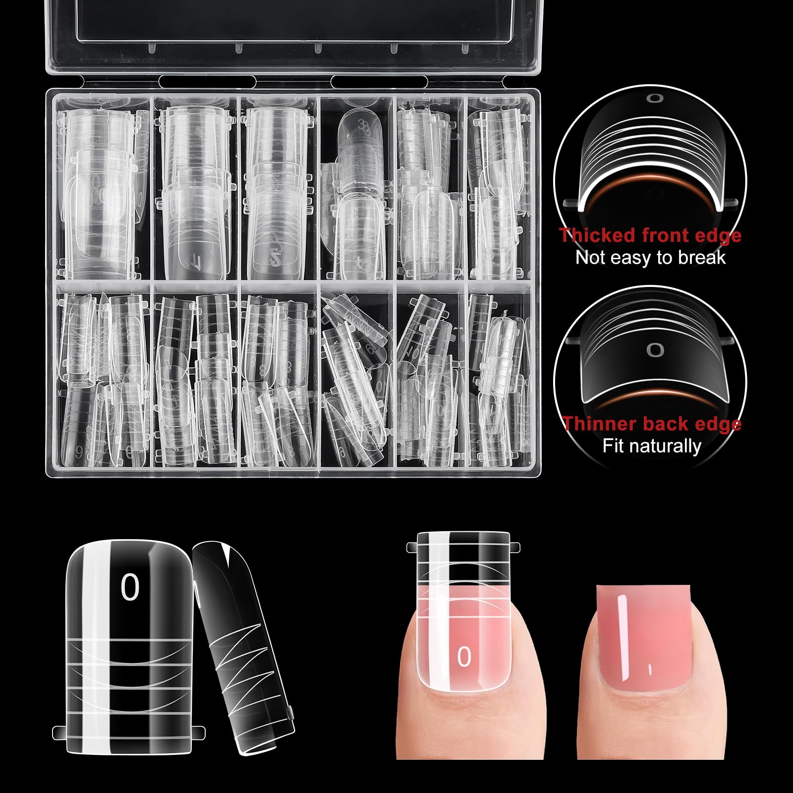 BNG 120 PCS Toe Nail Forms for Extension & Build - Image 4