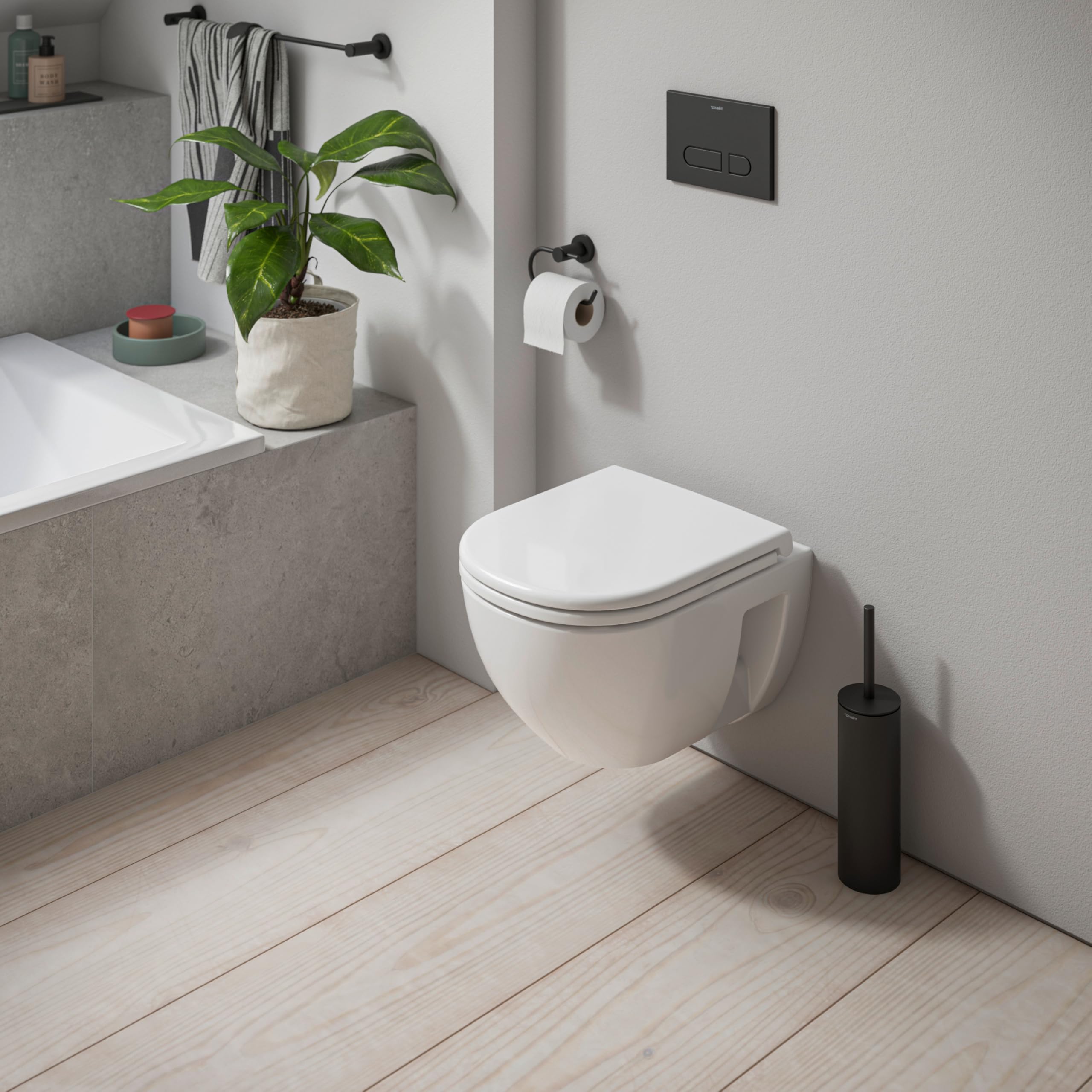 Duravit D-Code WC suspendido Compact, lavable, sin borde, 370x480x360mm, blanco brillo intenso, 2515090000