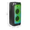 Ibiza WAVE8 8 inç (20,3 cm) Çift Woofer’lı Hoparlör, 600W, Bluetooth, USB/microSD, WAVE LED Efekti, TWS Kablosuz Bağlantı, Siyah