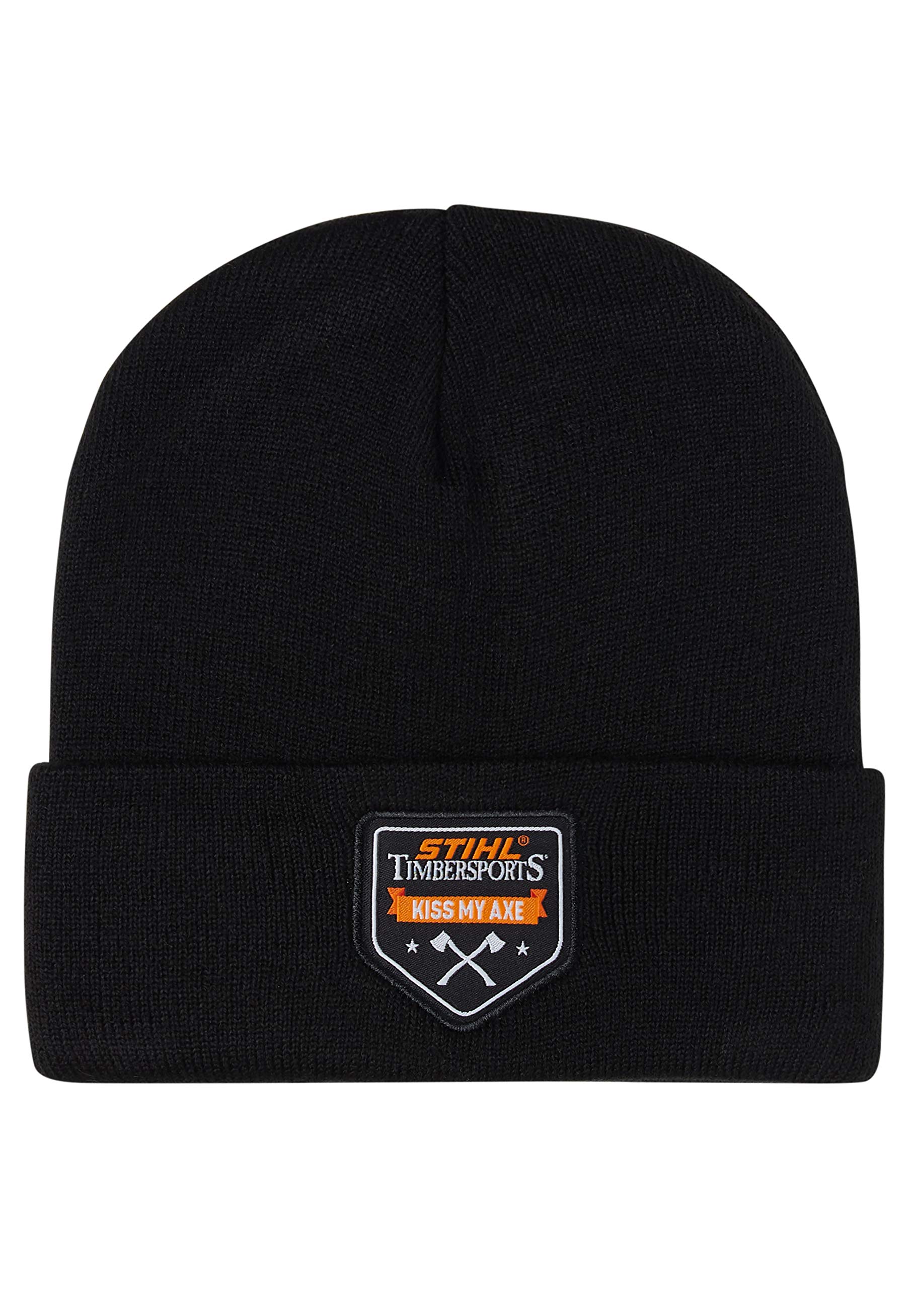 Stihl Men's Black 04640180030 Unisex Kiss My Axe Beanie-Mütze, Einheitstaille