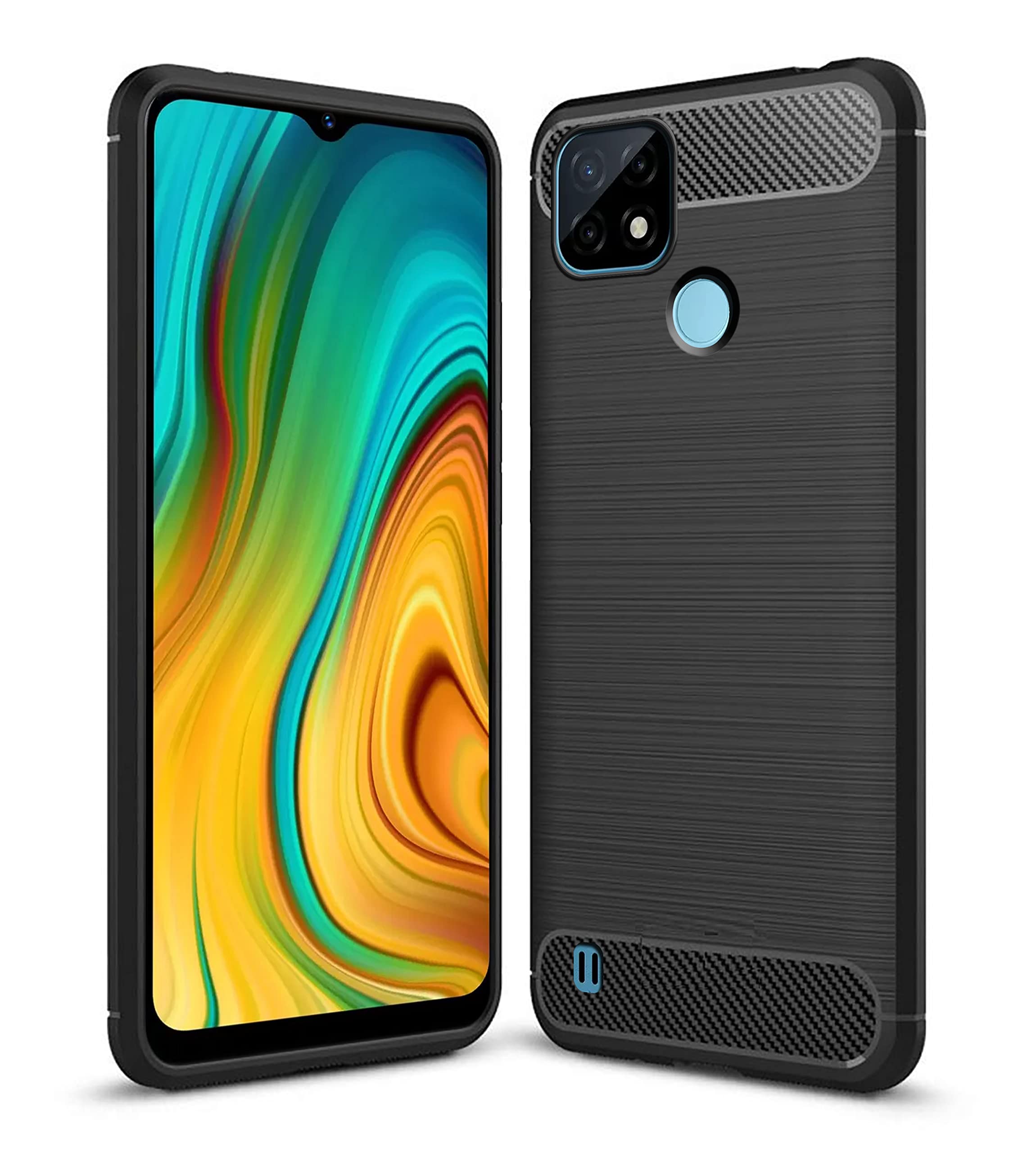 Amazon Brand - Solimo Back Cover Case for Realme C21 | Compatible for Realme C21 Back Cover Case | 360 Degree Protection | Soft and Flexible (TPU | Matte Black) (B098B9ZKK4) Amazon Price History, Amazon Price Tracker