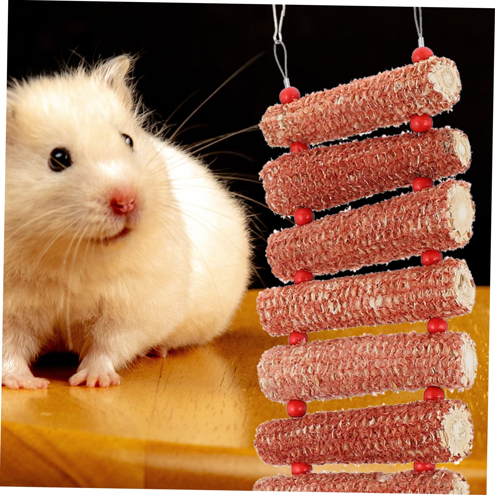 Angoily 3pezzi Giocattolo Decorativo Per Piccoli Animali Guscio Di Mais Accessorio Per Conigli e Criceti Gioco Molar Per Animali Domestici Sicuro e Pratico Per Divertimento e Esercizio