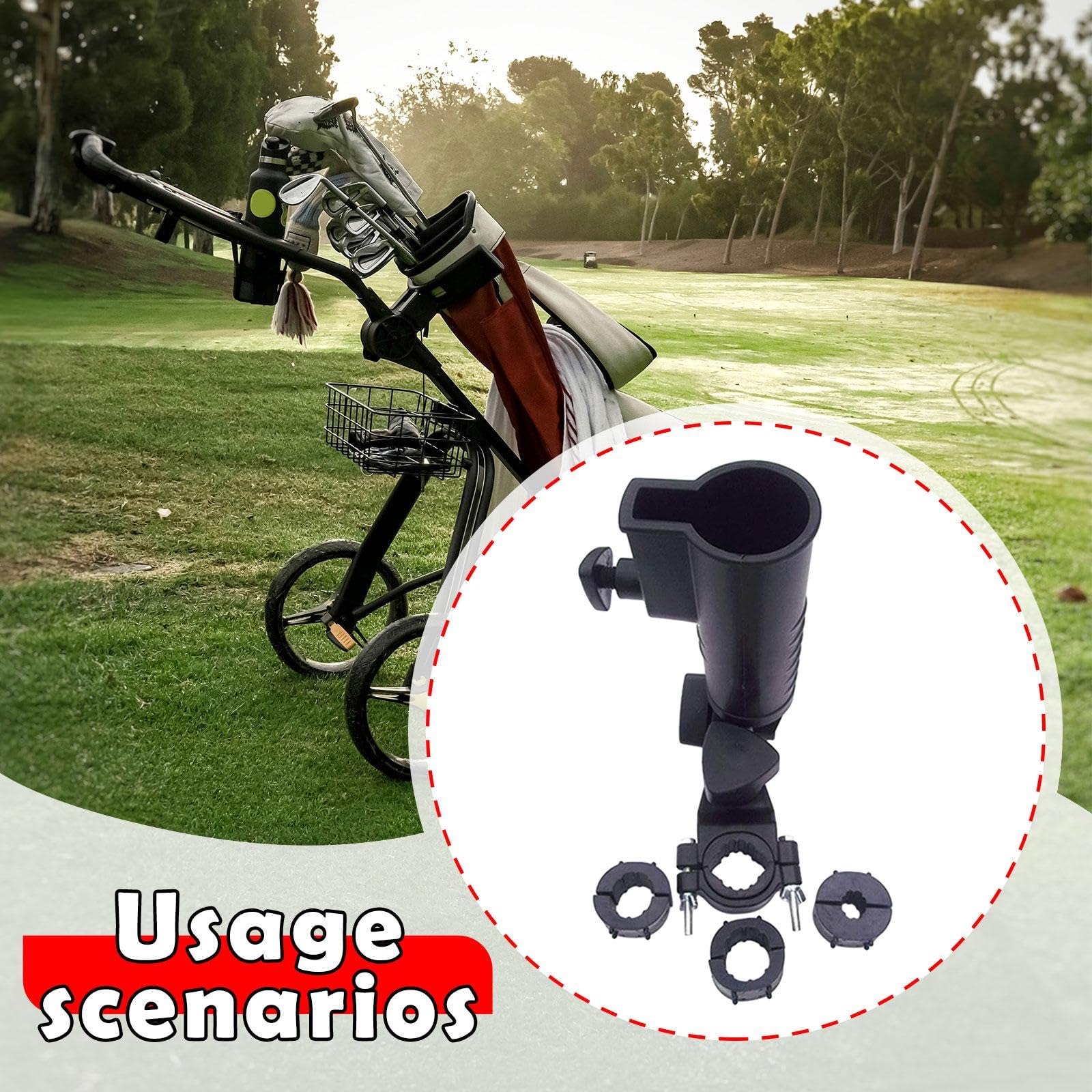 Golf Push Cart Schirmhalter Basishalterung Einstellbarer Winkel