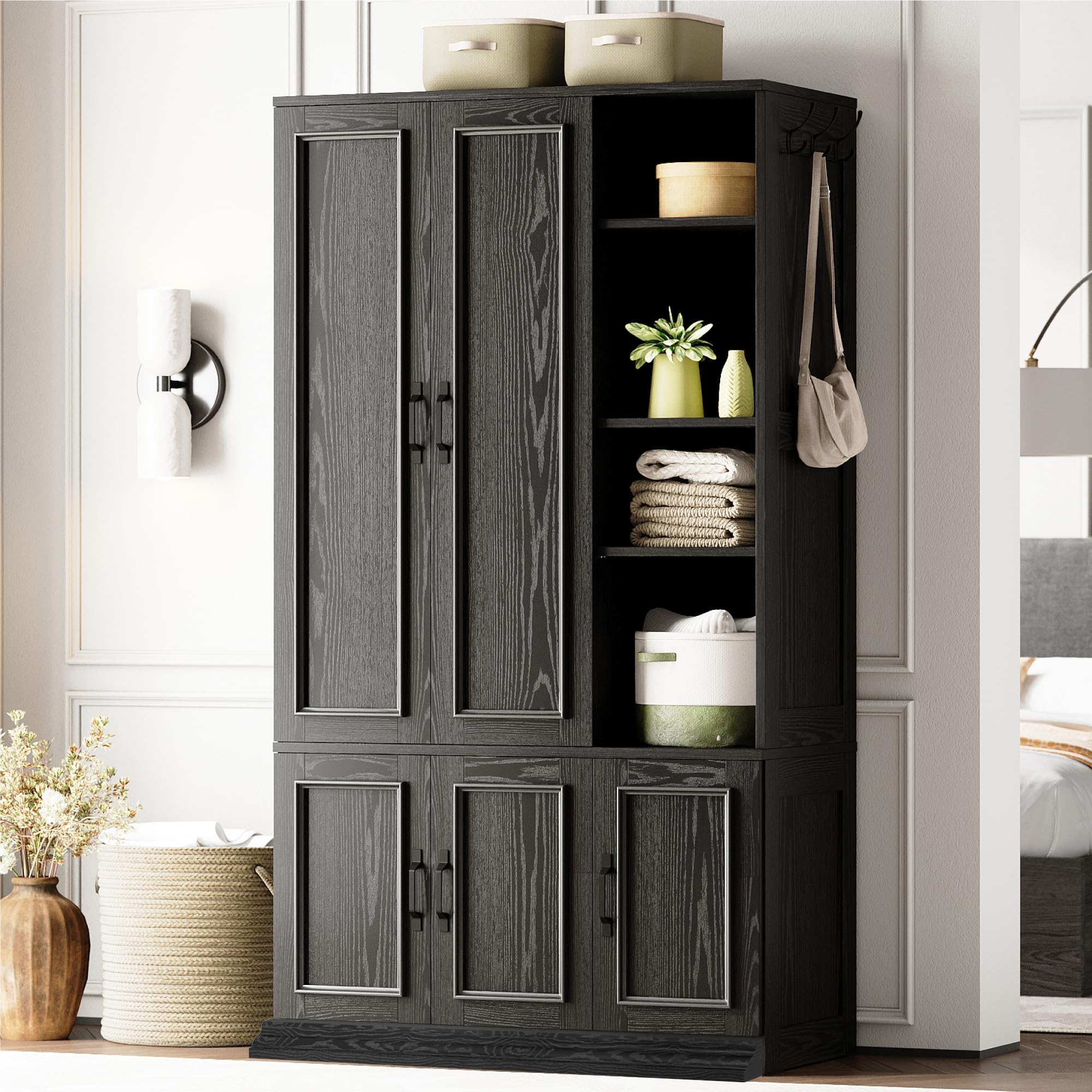 LIKIMIO 5 Door Armoire Wardrobe Closet