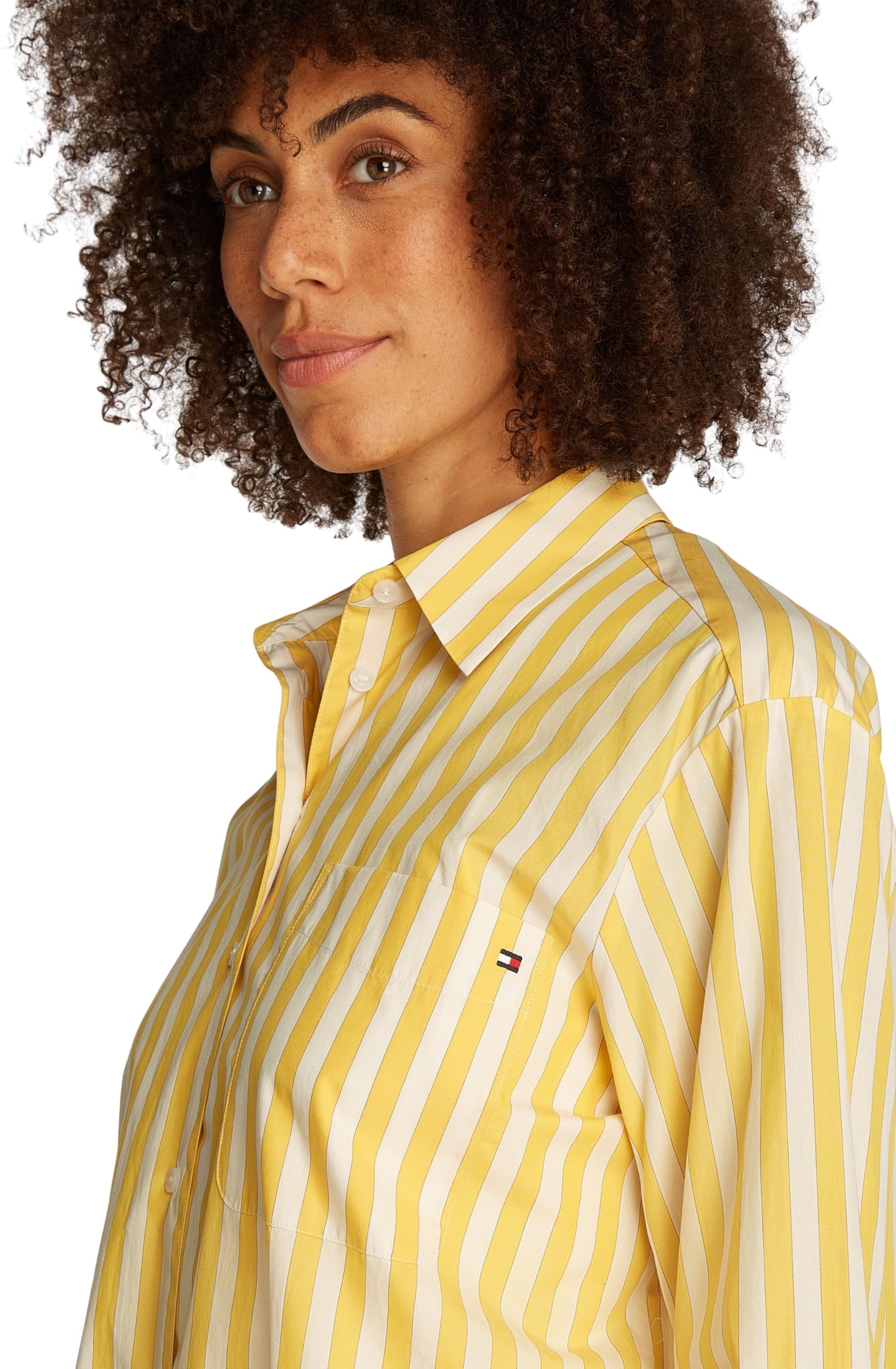 Tommy Hilfiger Camisa Mujer Poplin Easy Fit Oversized