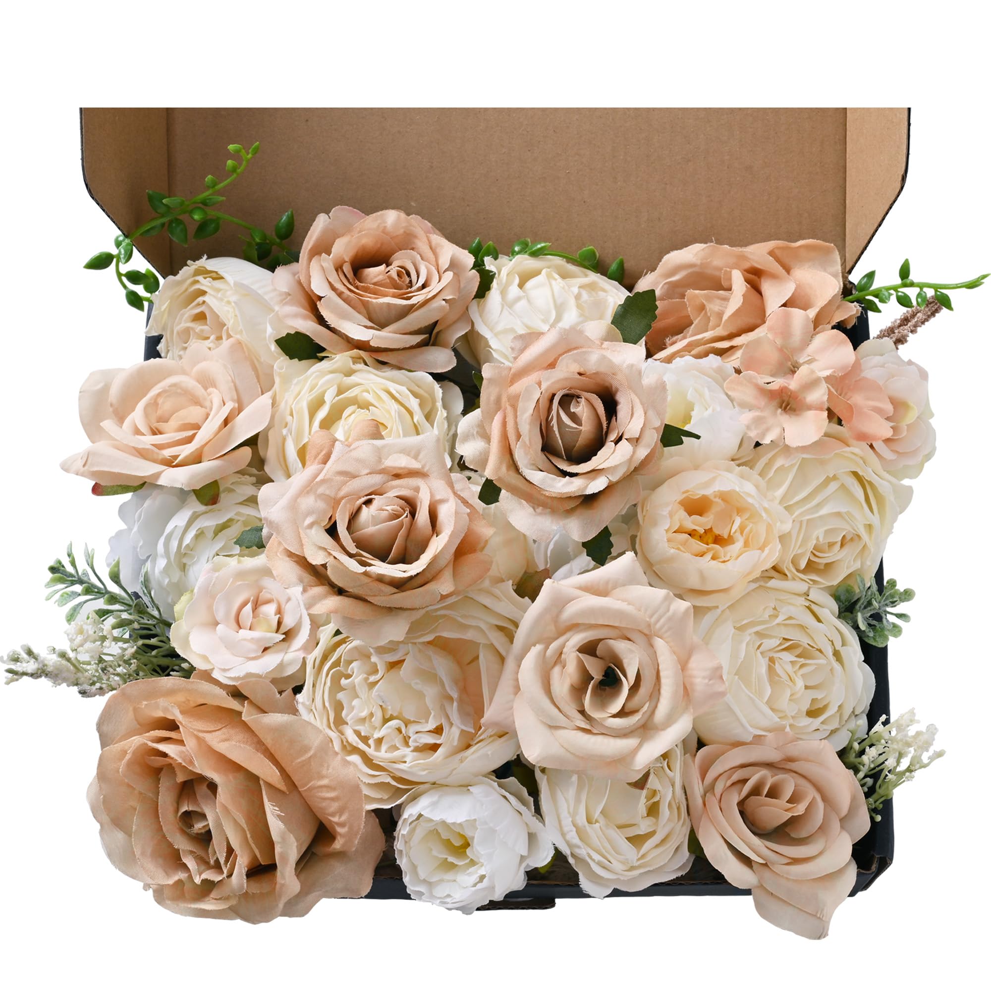 フラワー・ガーデニング Sample YZXZM Artificial Flower Box, Blush Sand Neutral Floral Arrangement