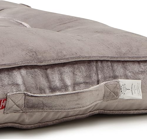 Vista 6 de REDEARTH Juego de 2 almohadas de terciopelo de terciopelo de algodón y rayón de alta calidad, lavables, extrasuaves, con asa, para comedor, patio