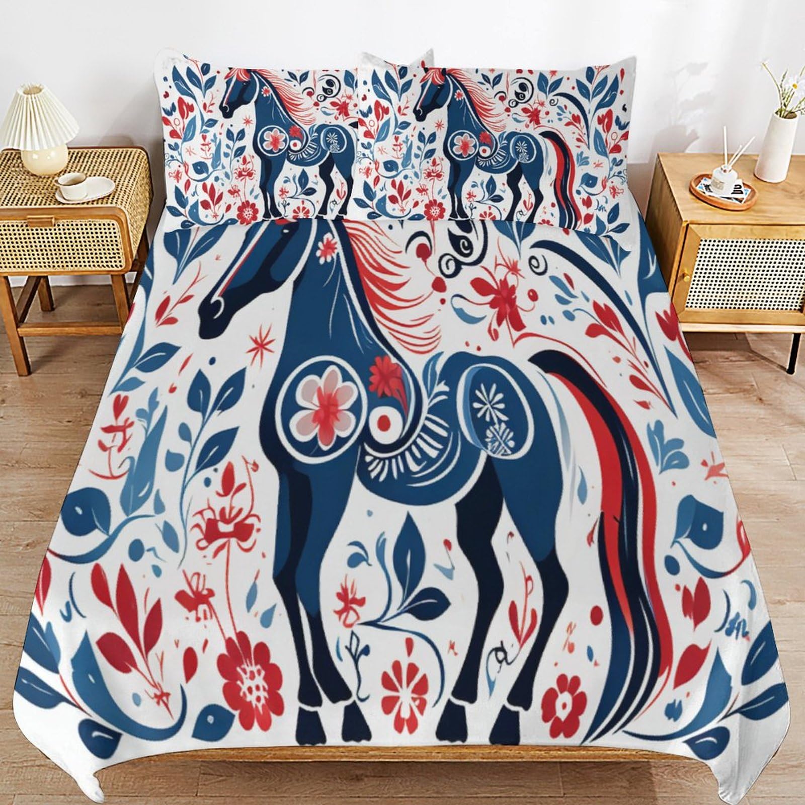 Housse de couette multicolore A en microfibre pour grand lit enfant