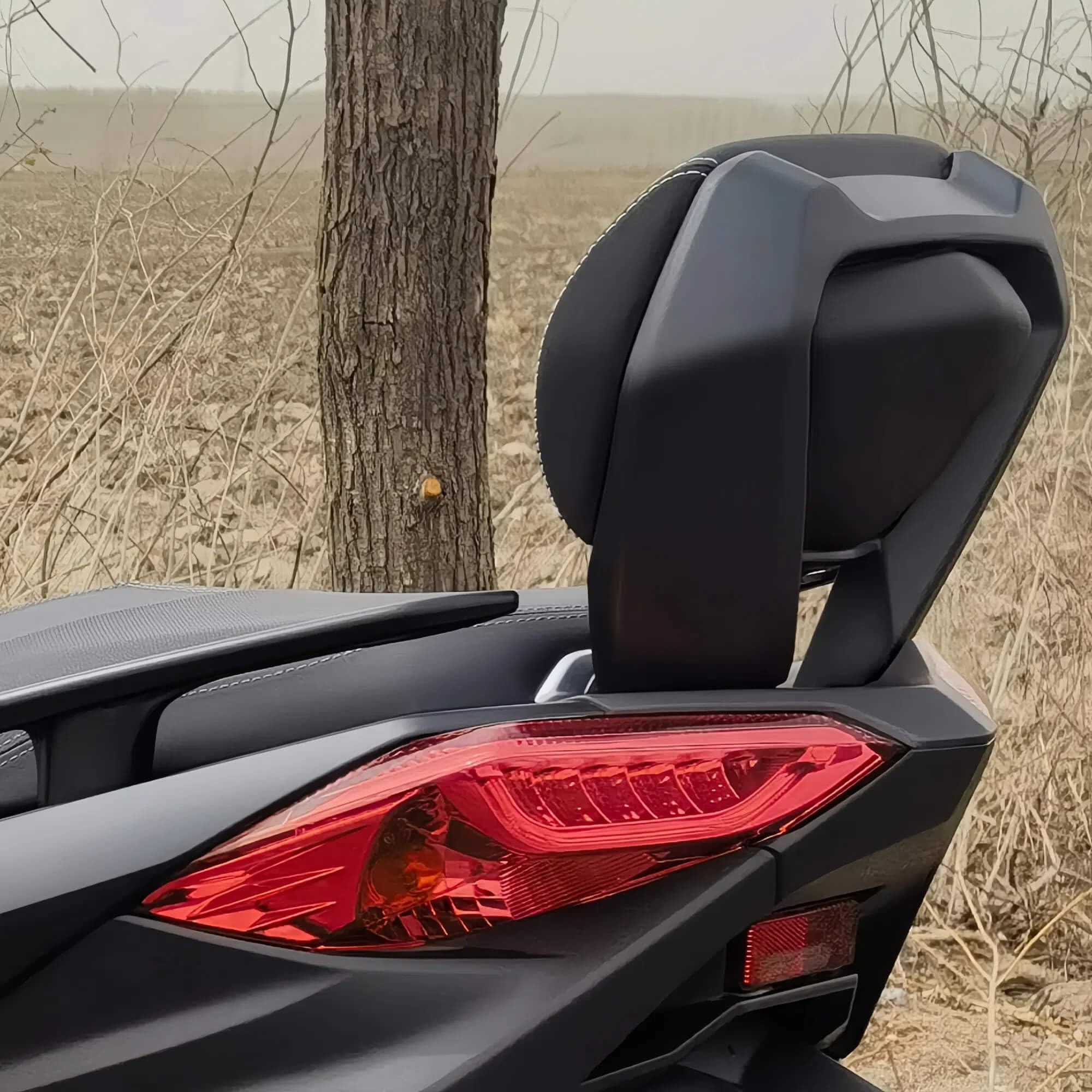 Cuscino Per Schienale Del Contropunta Del Sedile Passeggero Posteriore Per Moto Per Yamaha X-max 300 XMAX 2018 2019 2020 2021 2022 (Linea bianca tipo B)
